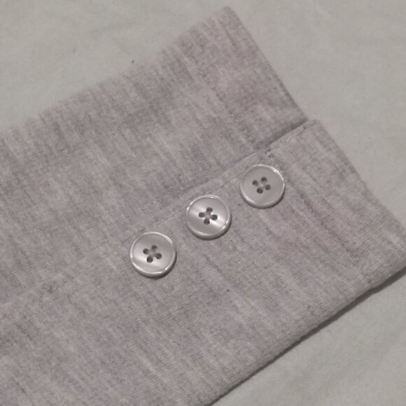 Girls' Light Grey Deconstructed Blazer, Gap Kids - Picture 8 of 9